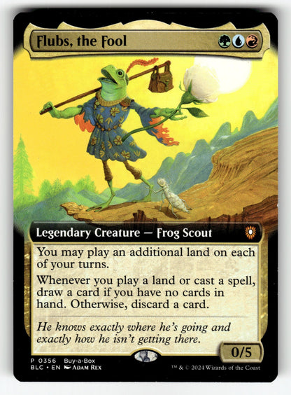 Flubs, the Fool (Extended Art) – 356 BABP: Buy-A-Box Promos P NM