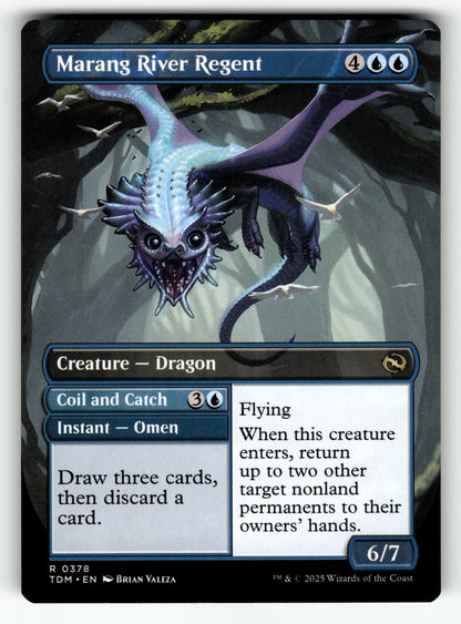 Marang River Regent (Borderless) – 378 TDM: Tarkir: Dragonstorm R NM (Back)