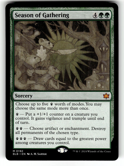 Season of Gathering – 192 BLB: Bloomburrow M NM