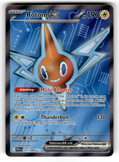Rotom ex – 111/094 PFL: ME02: Phantasmal Flames Ultra Rare Holo NM