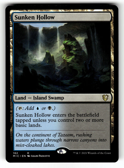 Sunken Hollow – 182 MIC: Commander: Innistrad: Midnight Hunt R NM