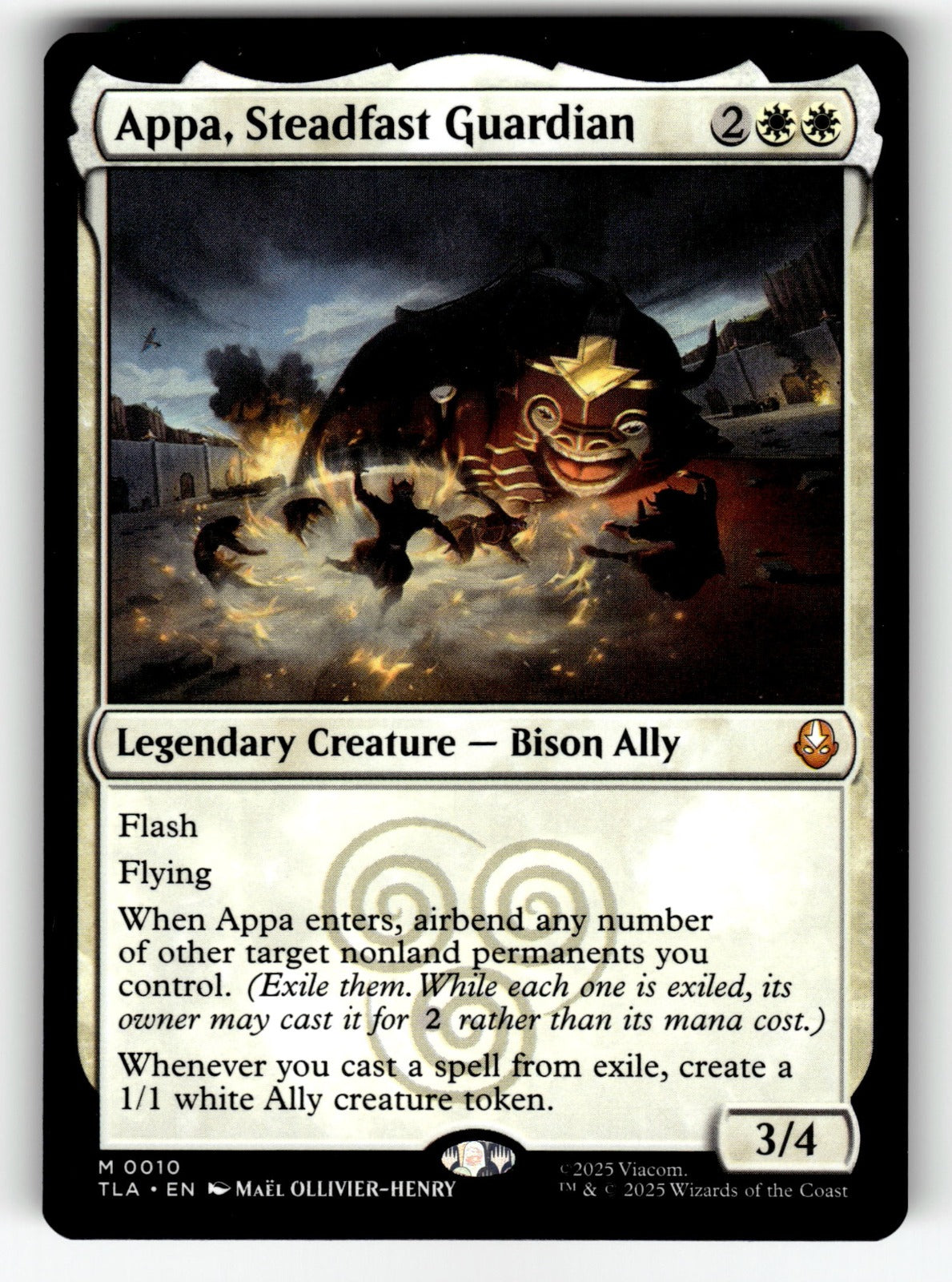 Appa, Steadfast Guardian – 10 TLA: Avatar: The Last Airbender M NM