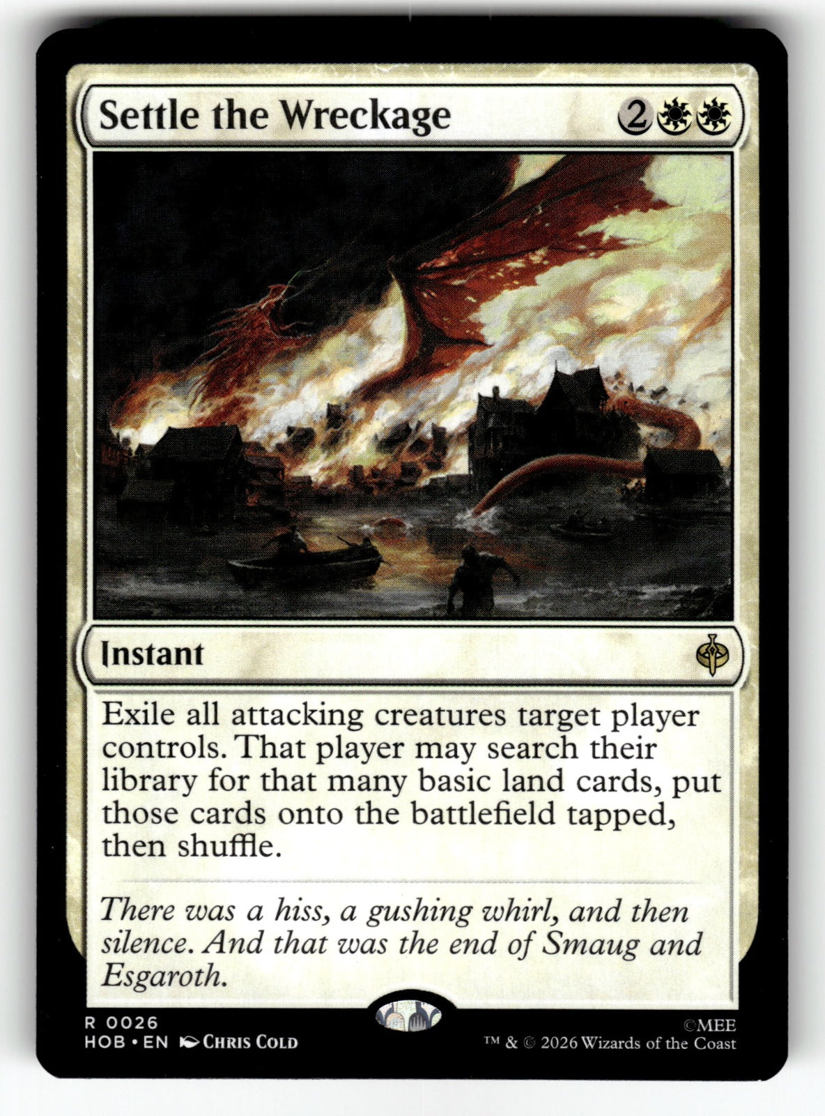 Settle the Wreckage – 26 HOB: The Hobbit R NM