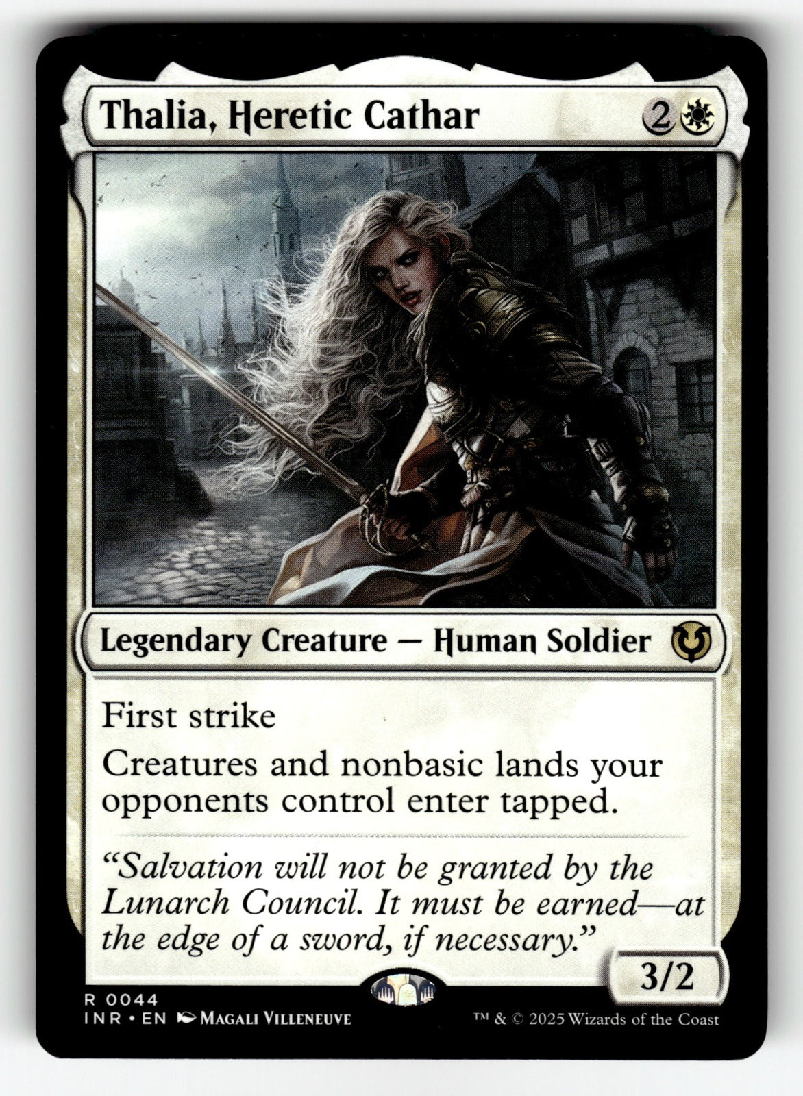 Thalia, Heretic Cathar – 44 INR: Innistrad Remastered R NM