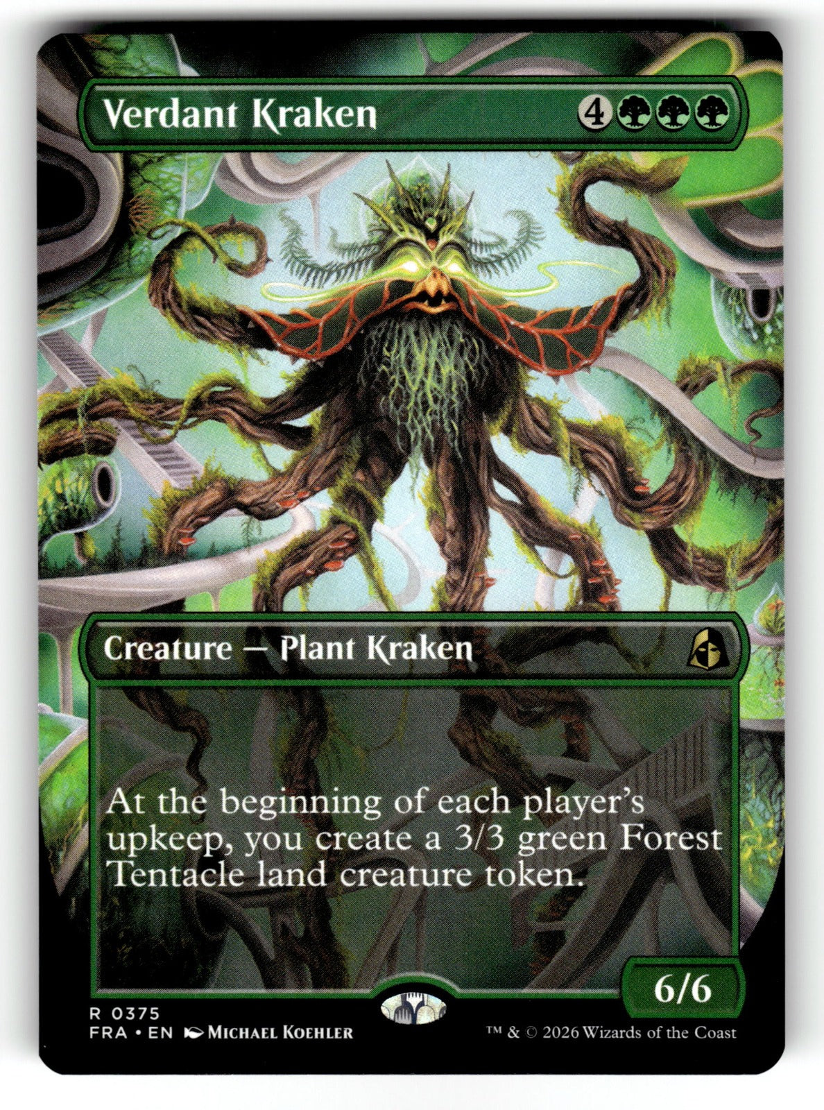 Verdant Kraken (Borderless) – 375 FRA: Reality Fracture R NM