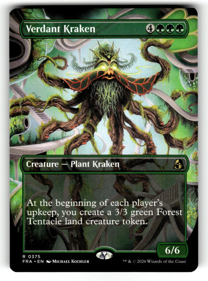 Verdant Kraken (Borderless) – 375 FRA: Reality Fracture R NM
