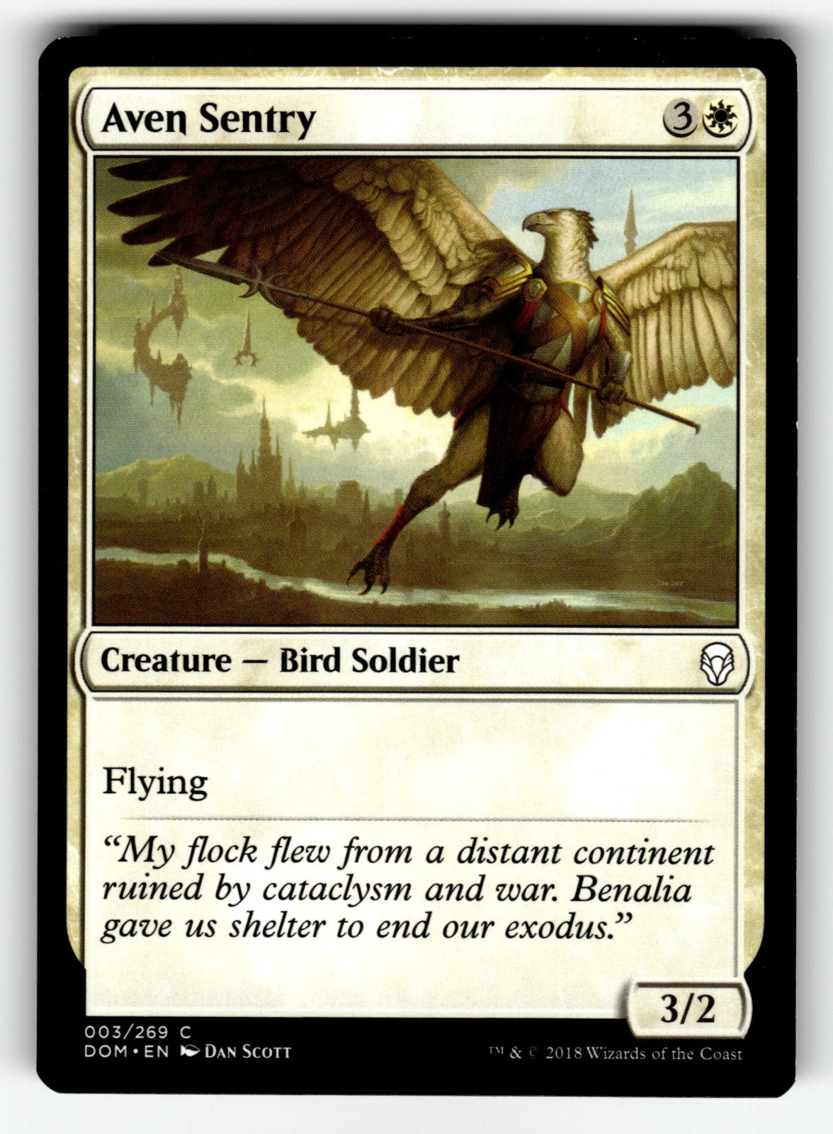 Aven Sentry – 3 DOM: Dominaria C LP