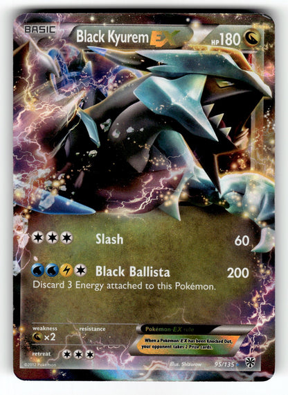Black Kyurem EX – 95/135 PLS: Plasma Storm Ultra Rare Holo NM