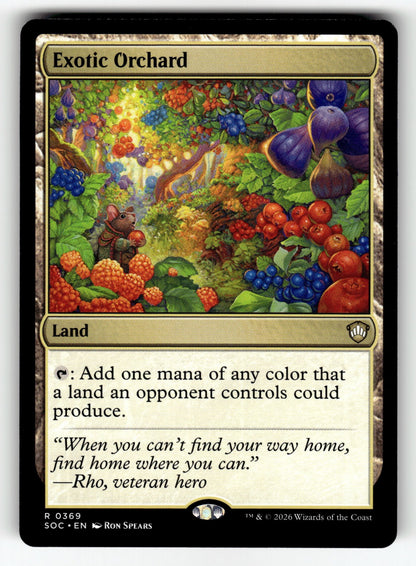 Exotic Orchard – 369 SOC: Commander: Secrets of Strixhaven R NM