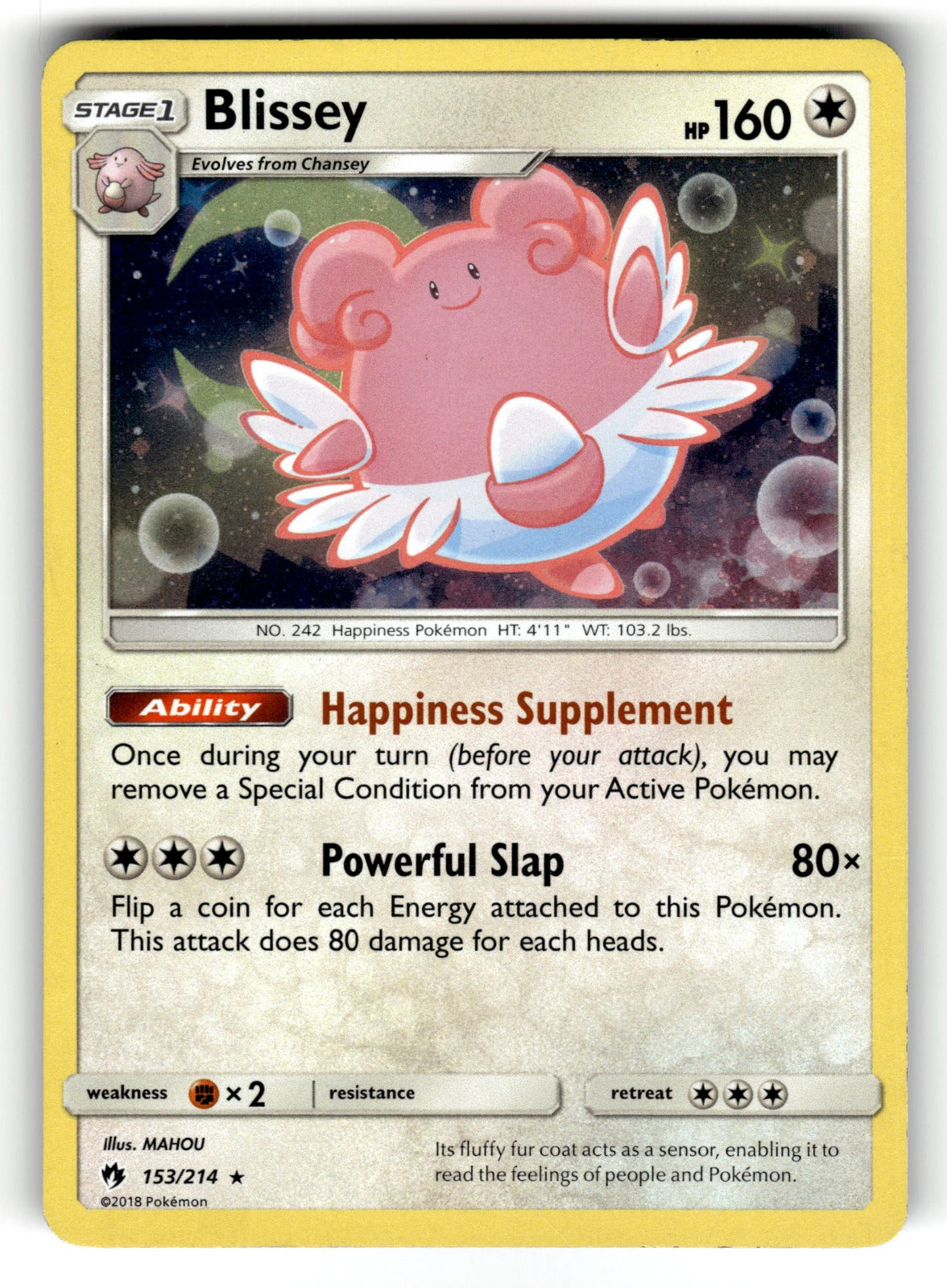 Blissey (Cosmos Holo) – 153/214 MCAP: Miscellaneous Cards & Products Promo Holo NM