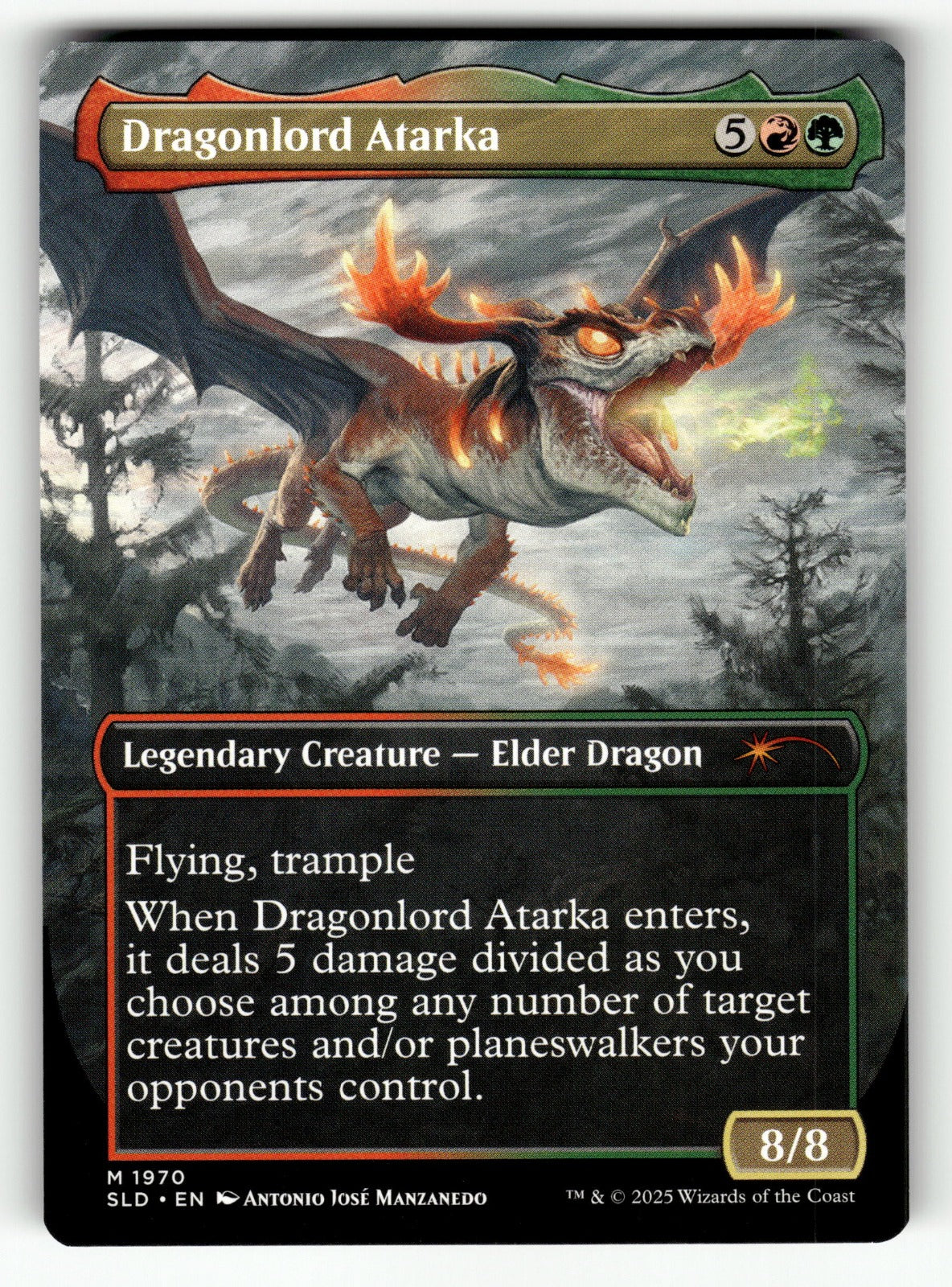 Dragonlord Atarka – 1970 SLD: Secret Lair Drop Series M NM (Back)