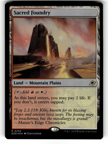 Sacred Foundry – 256 EOE: Edge of Eternities R Foil NM