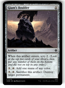 Giant's Boulder – 173 HOB: The Hobbit C NM