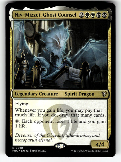 Niv-Mizzet, Ghost Counsel – 10 FRC: Commander: Reality Fracture R NM