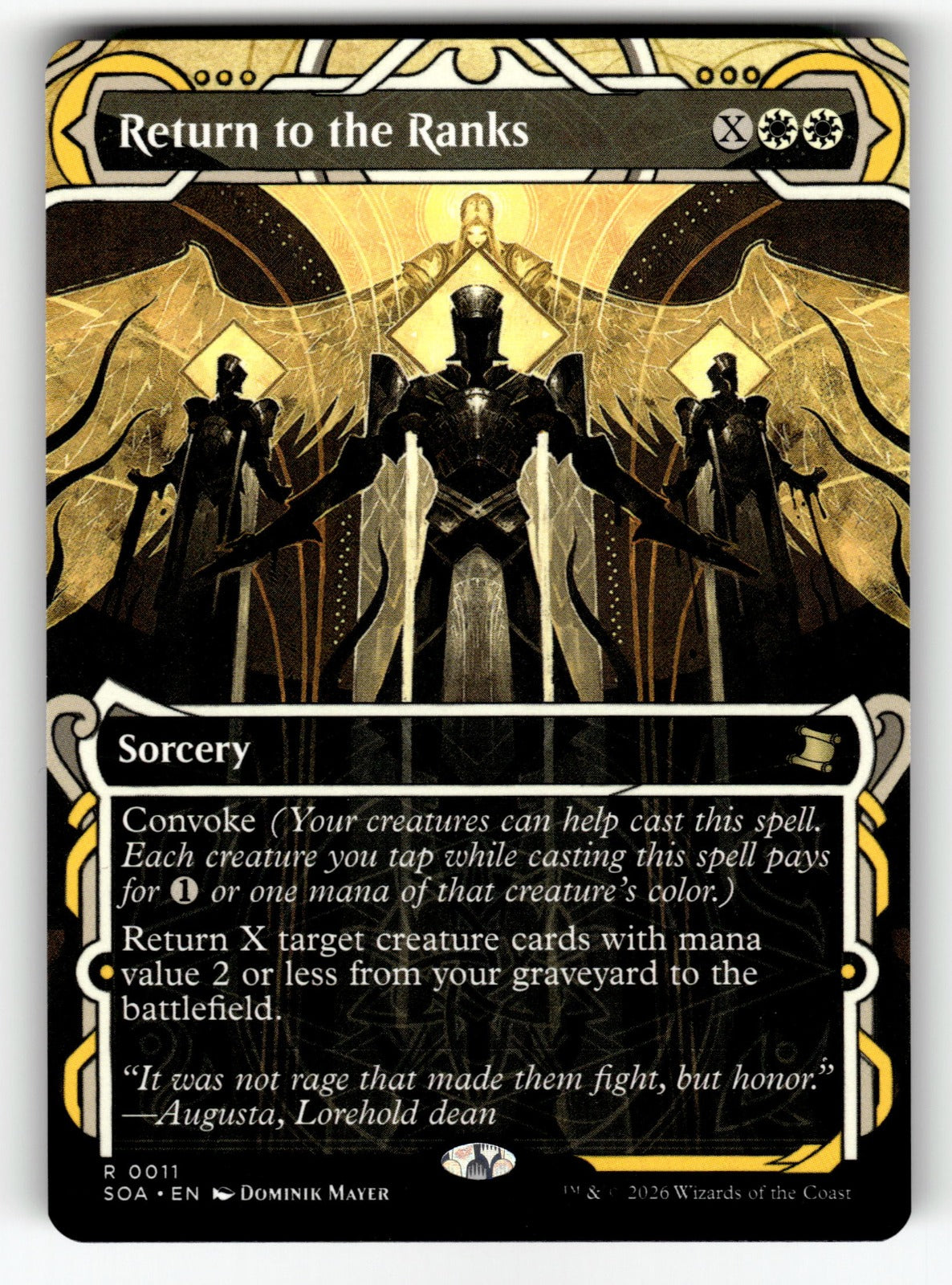 Return to the Ranks – 11 SOA: Secrets of Strixhaven: Mystical Archive R NM