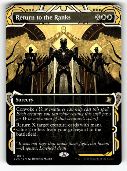 Return to the Ranks – 11 SOA: Secrets of Strixhaven: Mystical Archive R NM