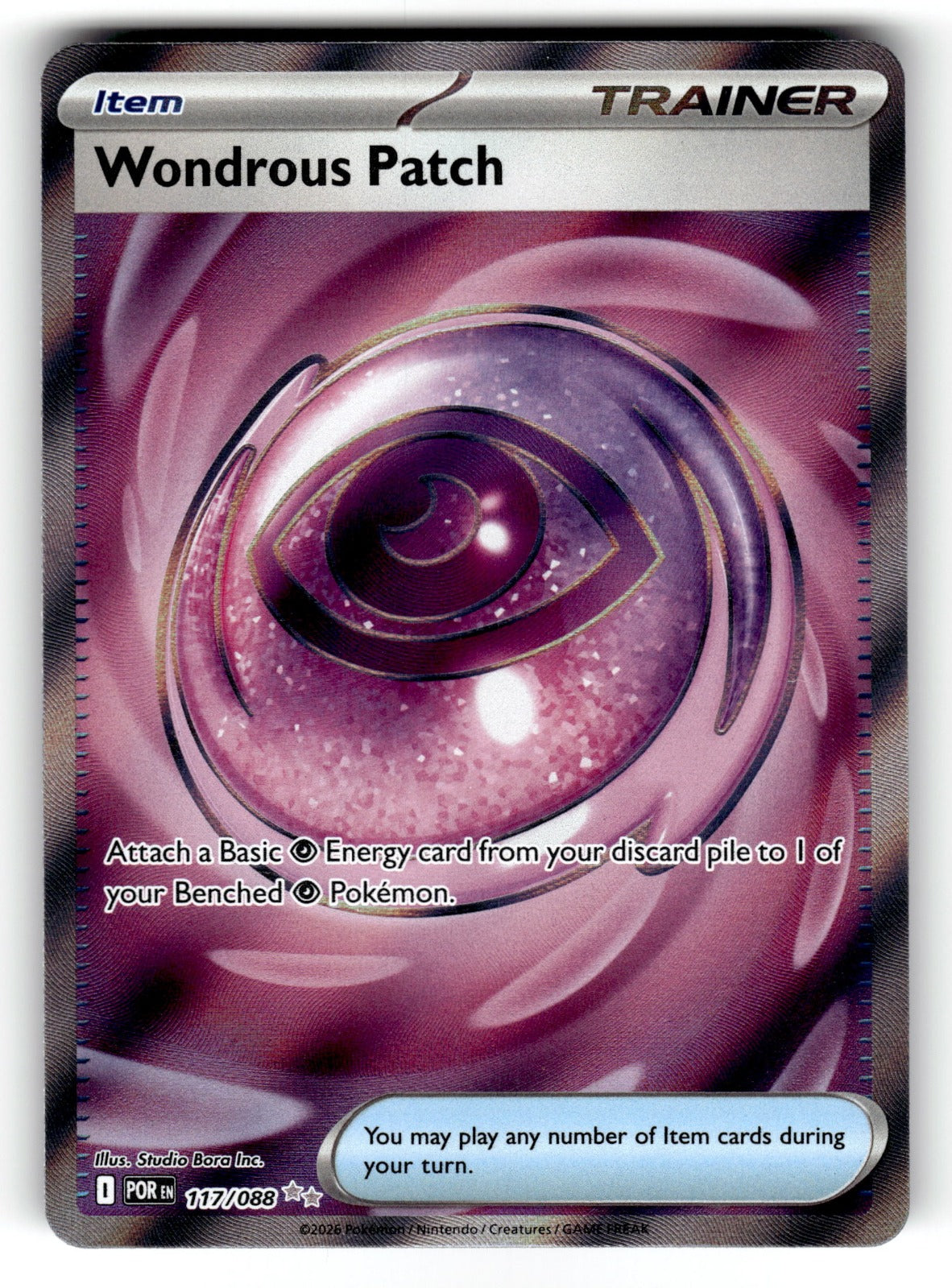 Wondrous Patch – 117/088 POR: ME03: Perfect Order Ultra Rare HoloNM