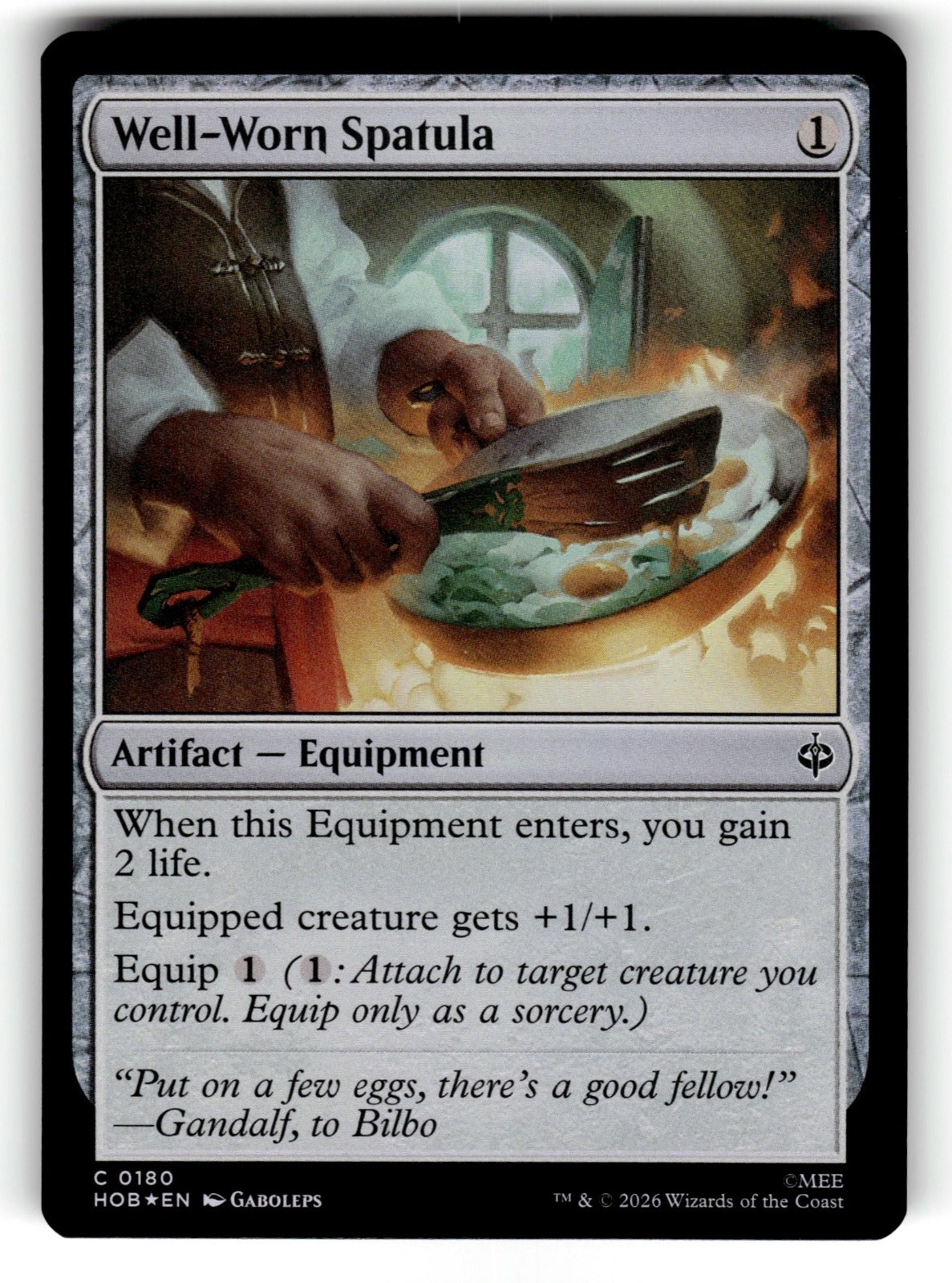 Well-Worn Spatula – 180 HOB: The Hobbit C Foil NM