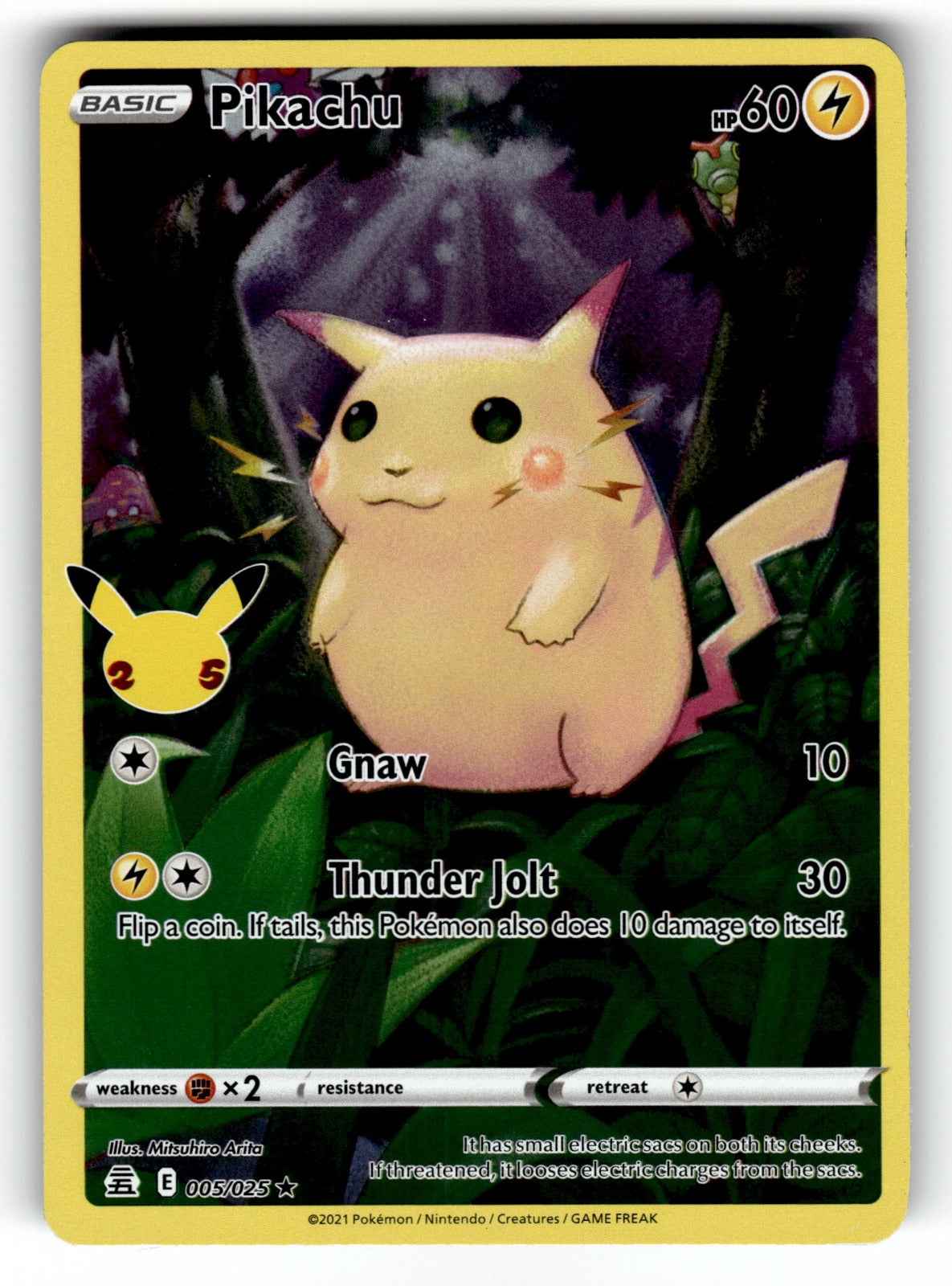 Pikachu – 005/025 CLB: Celebrations Holo Rare Holo NM