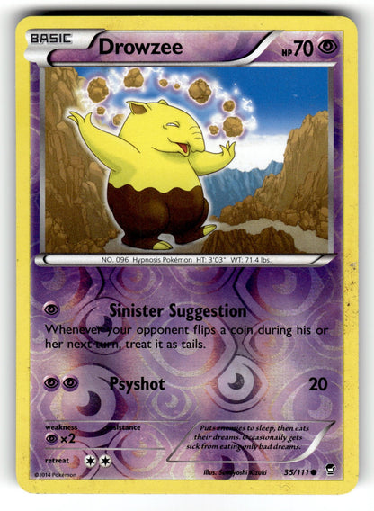 Drowzee – 35/111 FFI: XY - Furious Fists Common Reverse Holo LP