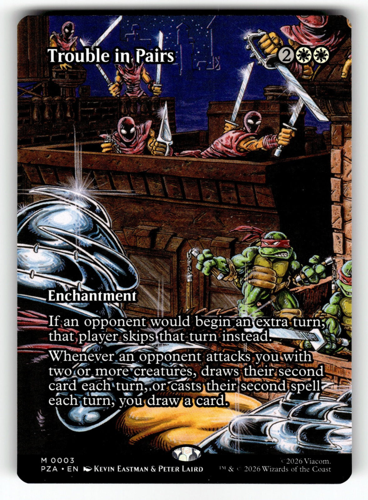 Trouble in Pairs (Borderless) – 3 PZA: Teenage Mutant Ninja Turtles Source Material M NM