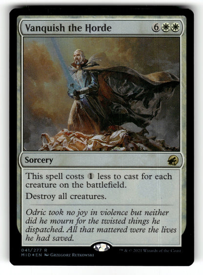 Vanquish the Horde – 41 MID: Innistrad: Midnight Hunt R Foil LP