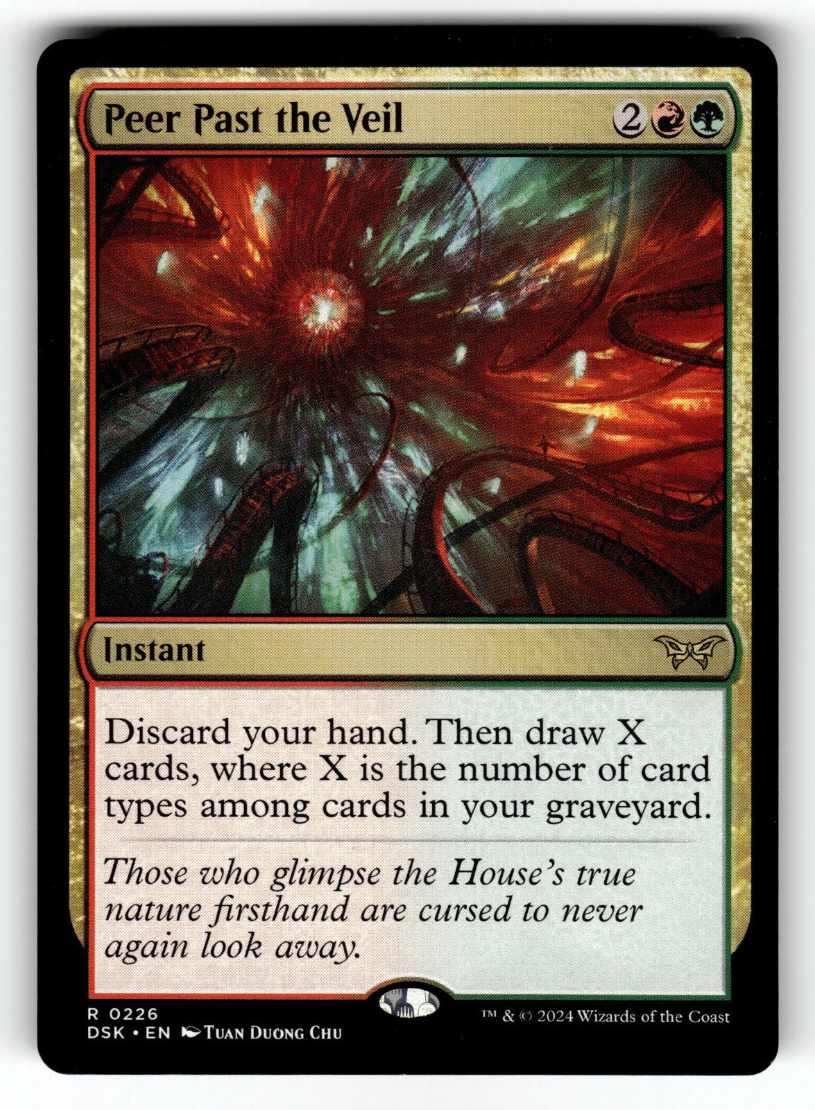 Peer Past the Veil – 226 DSK: Duskmourn: House of Horror R NM