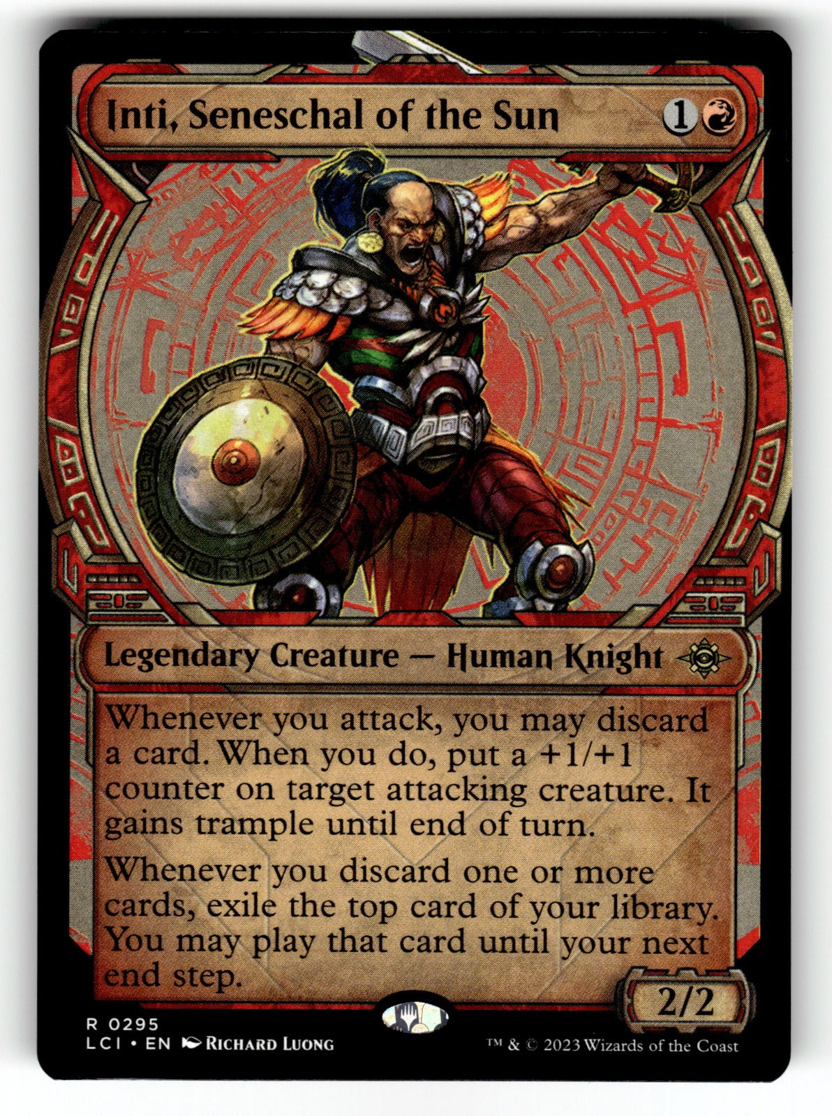 Inti, Seneschal of the Sun (Showcase) – 295 LCI: The Lost Caverns of Ixalan R NM