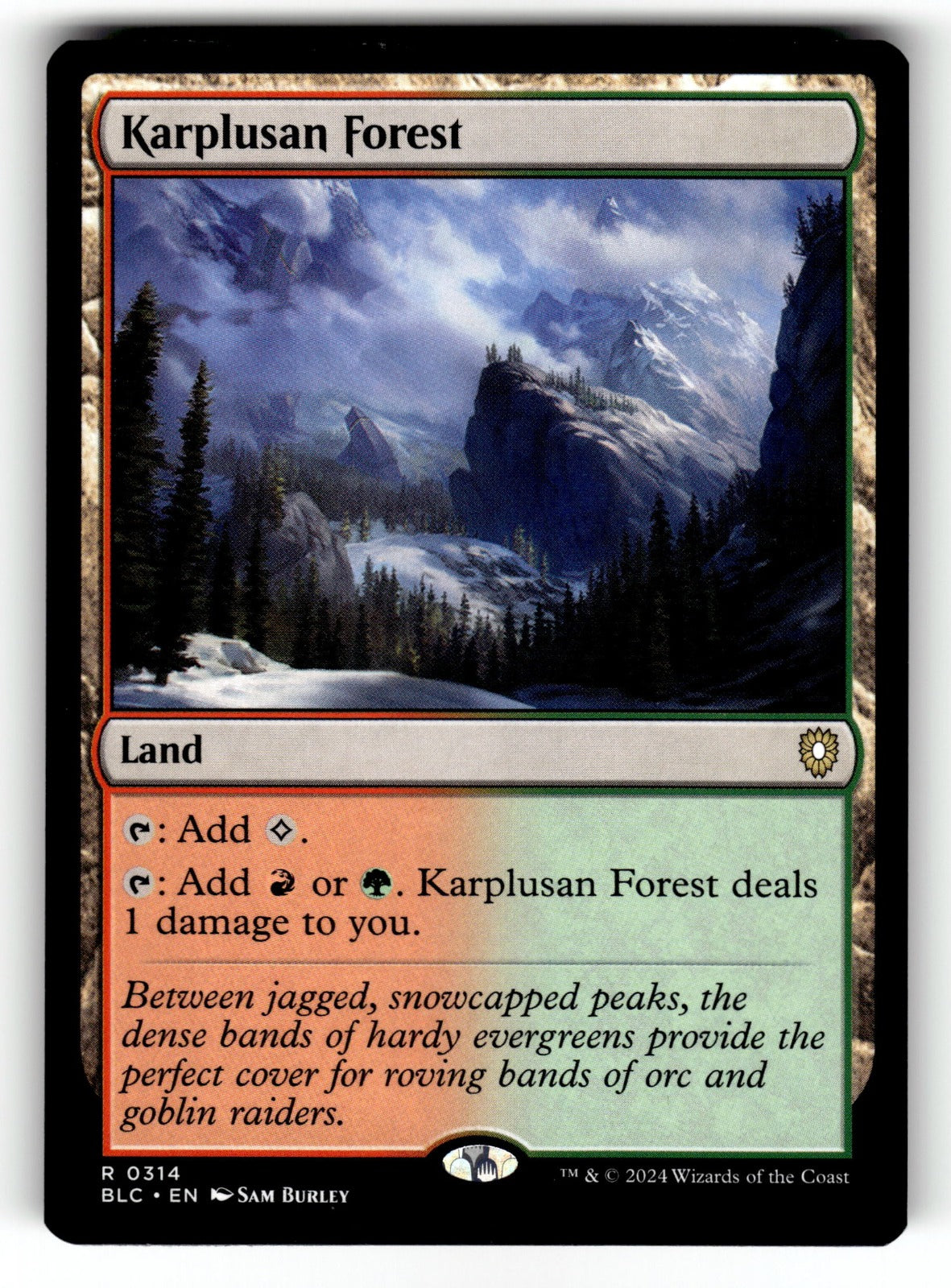 Karplusan Forest – 314 BLC: Commander: Bloomburrow R NM
