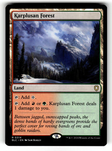 Karplusan Forest – 314 BLC: Commander: Bloomburrow R NM