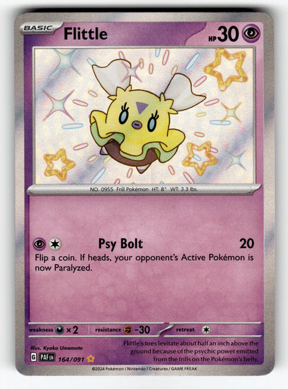 Flittle – 164/091 PAF: SV: Paldean Fates Shiny Rare HoloNM