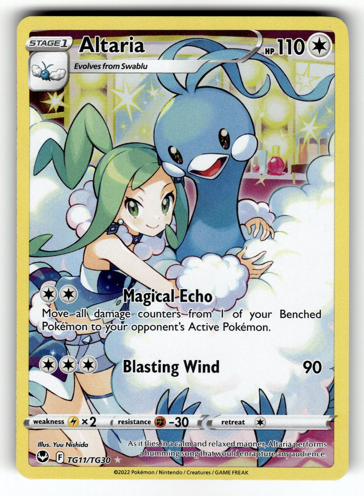 Altaria – TG11/TG30 SWSH12: TG: SWSH12: Silver Tempest Trainer Gallery Ultra Rare Holo NM