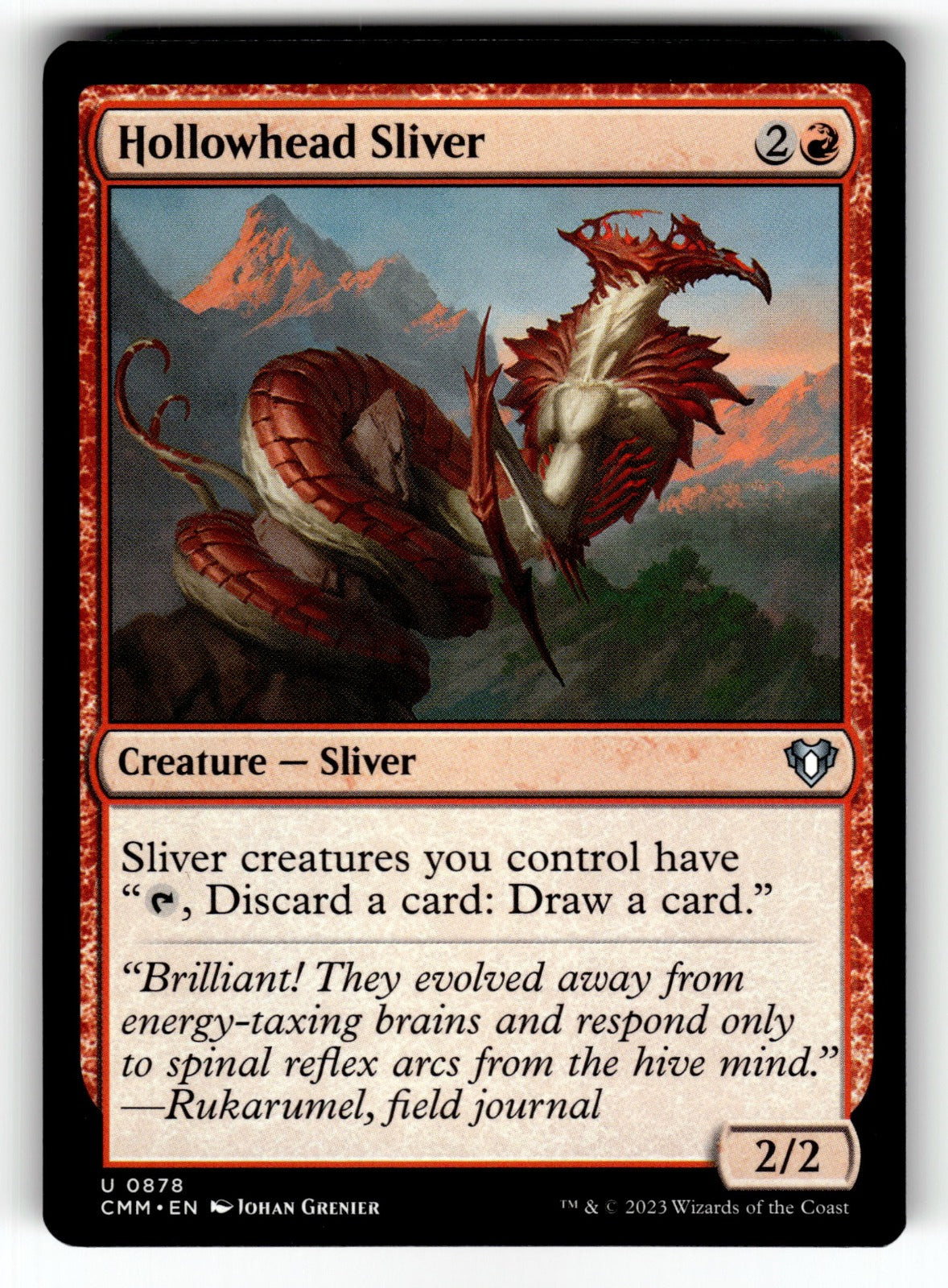 Hollowhead Sliver – 878 CMM: Commander Masters U NM