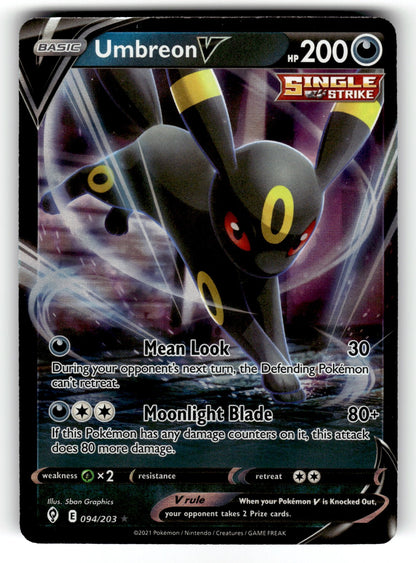 Umbreon V – 094/203 SWSH07: SWSH07: Evolving Skies Ultra Rare Holo NM