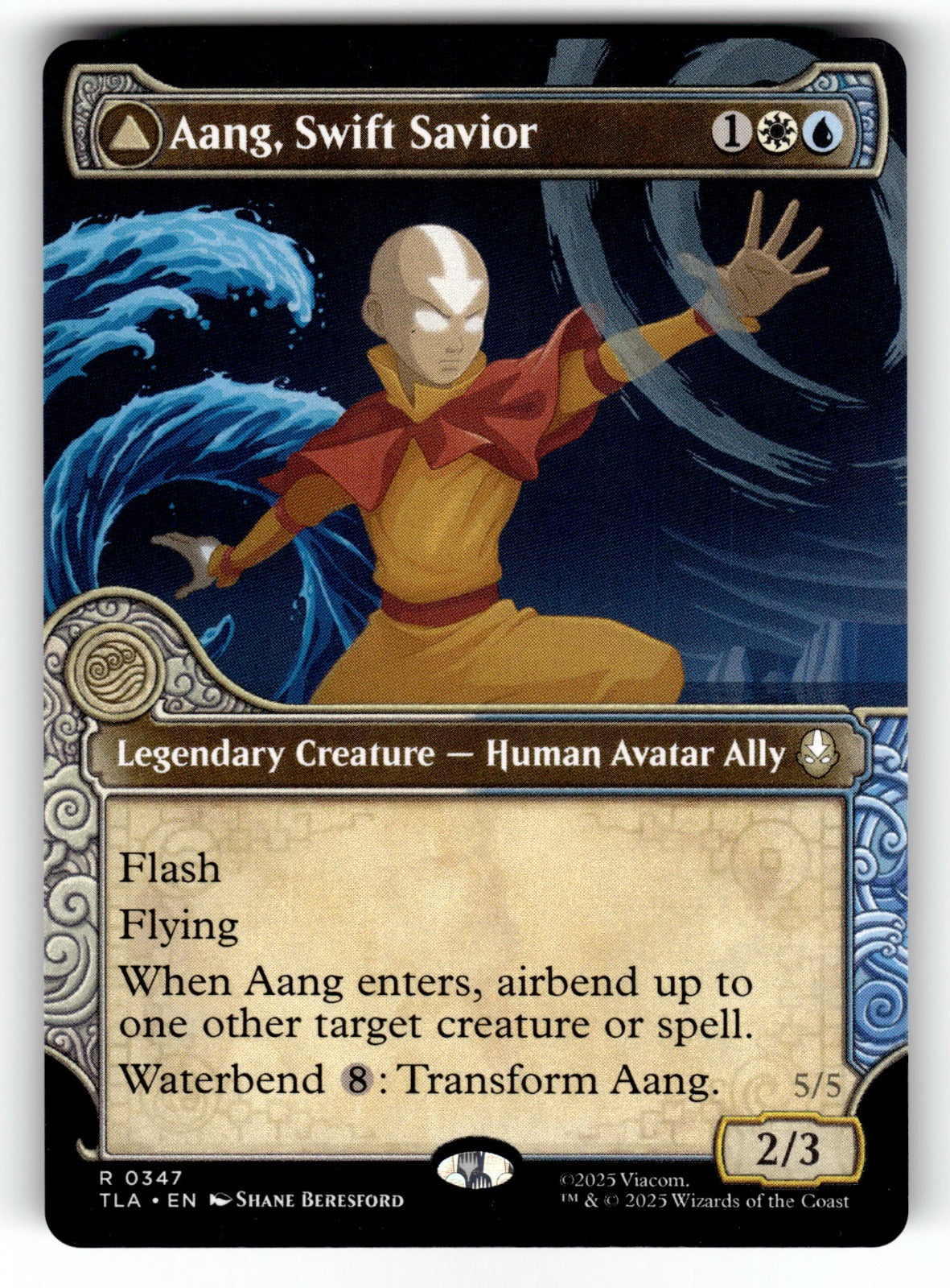 Aang, Swift Savior (Showcase) – 347 TLA: Avatar: The Last Airbender R NM