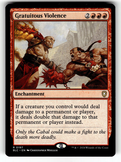 Gratuitous Violence – 197 BLC: Commander: Bloomburrow R NM