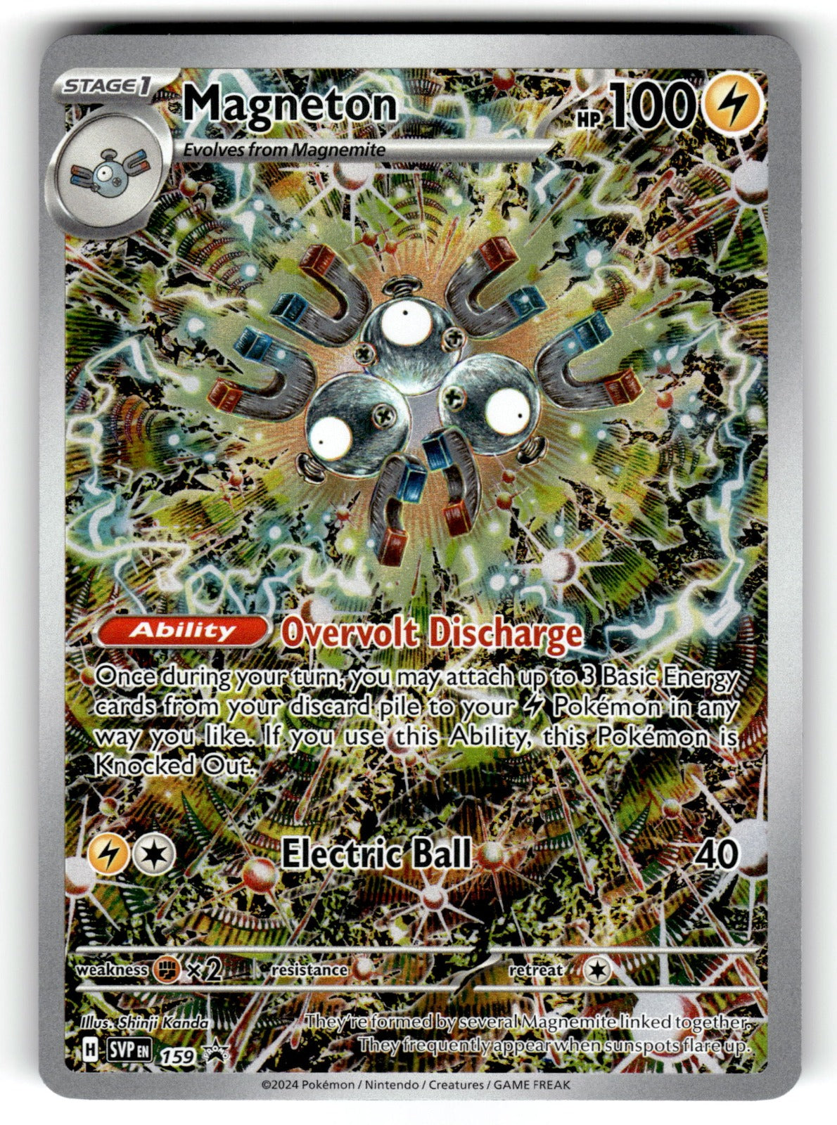 Magneton – 159 SVP: SV: Scarlet & Violet Promo Cards Promo HoloNM