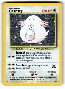 Chansey – 003/102 BS: Base Set Holo Rare MP