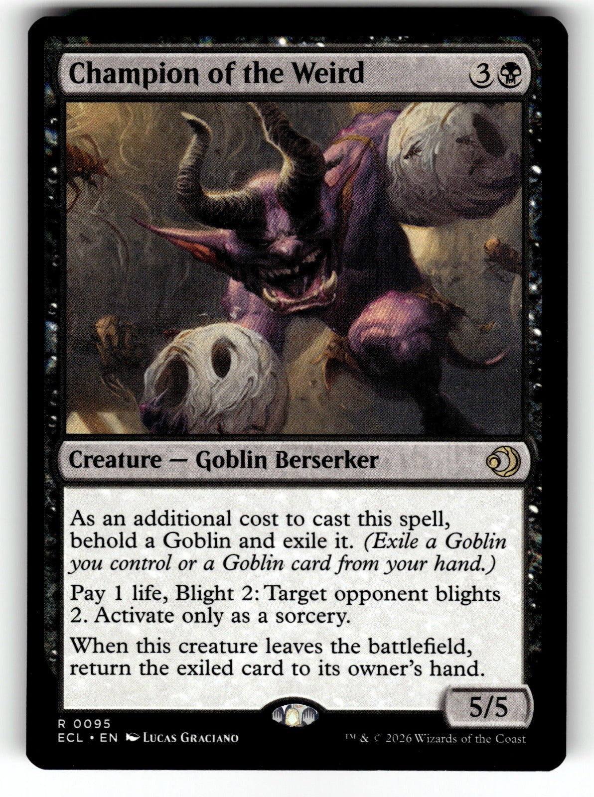 Champion of the Weird – 95 ECL: Lorwyn Eclipsed R NM