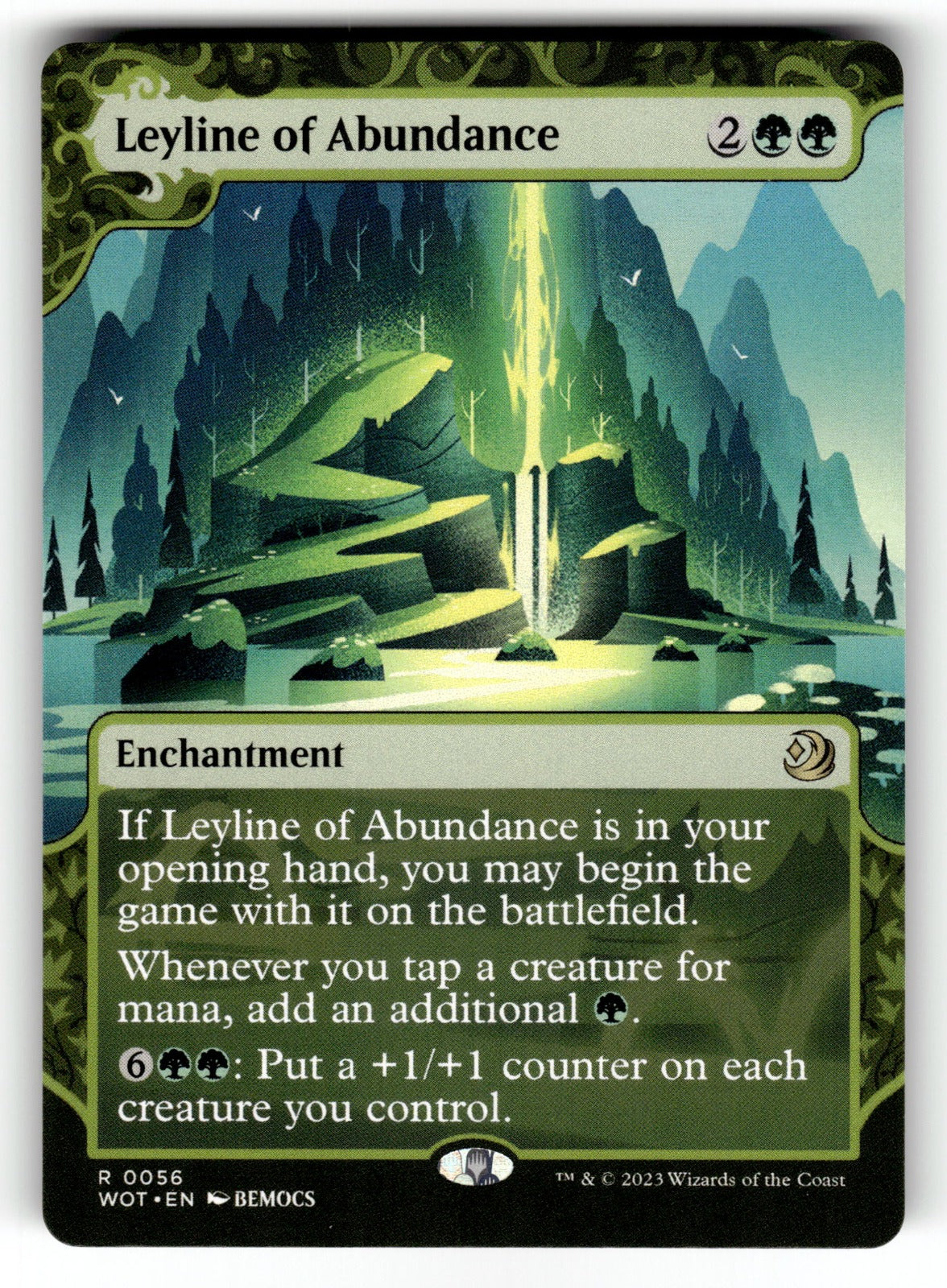 Leyline of Abundance – 56 WOT: Wilds of Eldraine: Enchanting Tales R NM