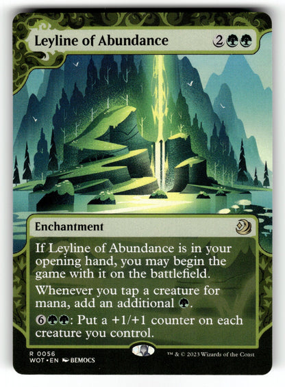Leyline of Abundance – 56 WOT: Wilds of Eldraine: Enchanting Tales R NM