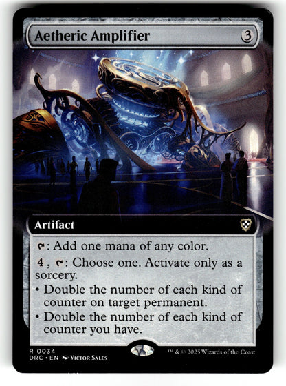 Aetheric Amplifier (Extended Art) – 34 DRC: Commander: Aetherdrift R NM