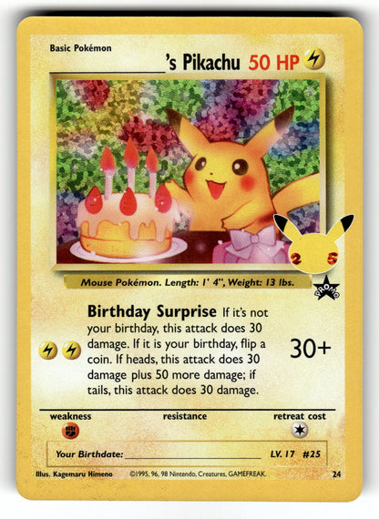 ______'s Pikachu – 24/53 CCC: Celebrations: Classic Collection Classic Collection Holo NM