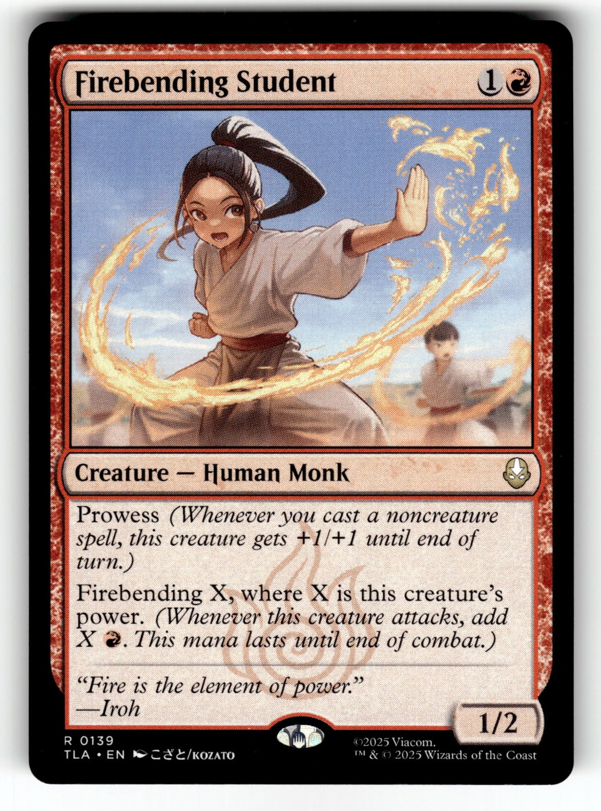 Firebending Student – 139 TLA: Avatar: The Last Airbender R NM