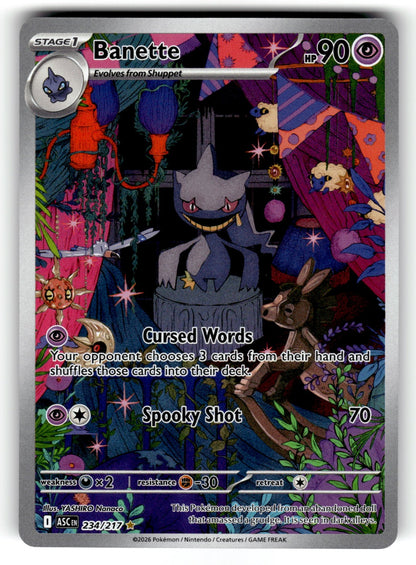 Banette – 234/217 ASC: ME: Ascended Heroes Illustration Rare HoloMP