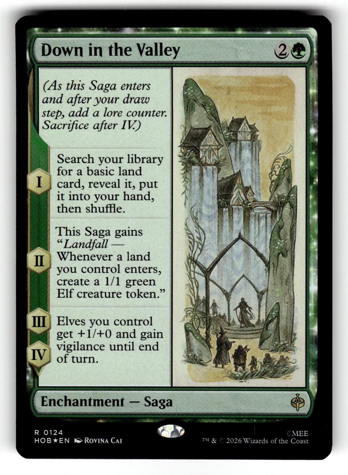 Down in the Valley – 124 HOB: The Hobbit R Foil NM