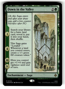 Down in the Valley – 124 HOB: The Hobbit R Foil NM