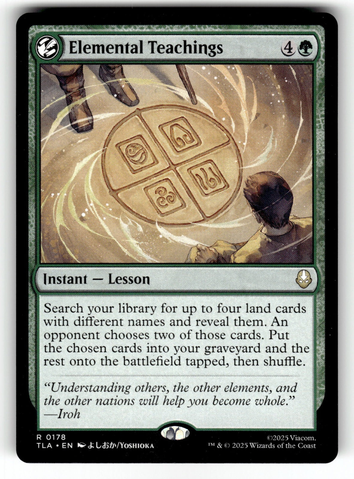 Elemental Teachings – 178 TLA: Avatar: The Last Airbender R NM