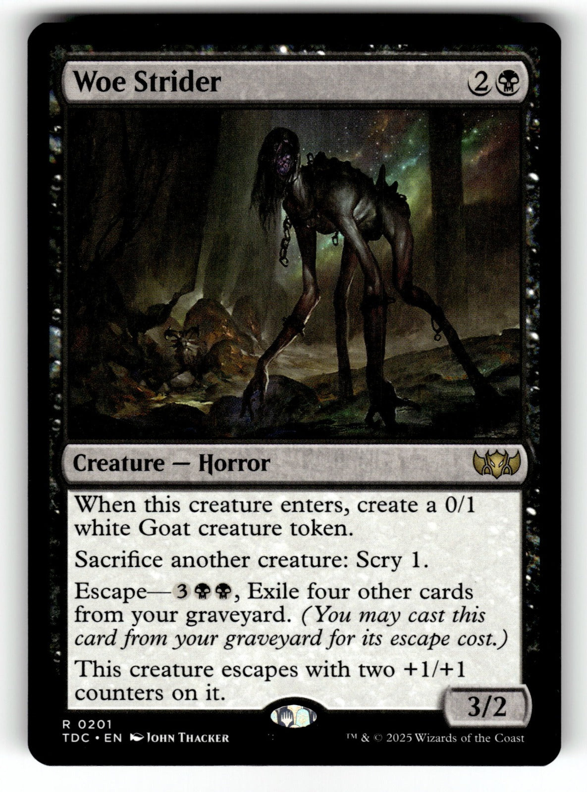Woe Strider – 201 TDC: Commander: Tarkir: Dragonstorm R NM
