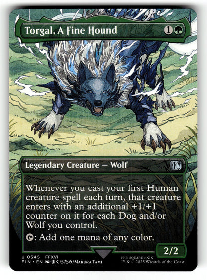 Torgal, A Fine Hound (Borderless) – 345 FIN: FINAL FANTASY U NM